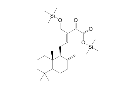 (E)-5-[(1S,8as)-5,5,8A-Trimethyl-2-methylidene-3,4,4A,6,7,8-hexahydro-1H-naphthalen-1-yl]-3-(hydroxymethyl)-2-oxopent-3-enoic acid, 2tms derivative