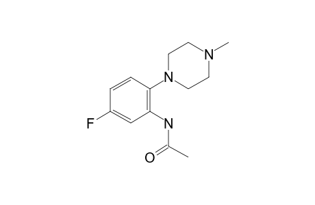 5-Fluoro-2-(4-methyl-1-piperazinyl)aniline, N-acetyl