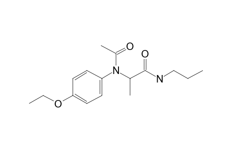 2-(4-Ethoxyanilino)-N-propylpropanamide, ac derivative