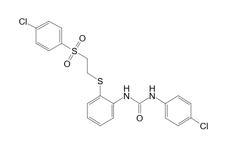 4-chloro-2'-{{2-[(p-chlorophenyl)sulfonyl]ethyl}thio}carbanilide