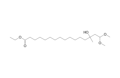 14-hydroxy-16,16-dimethoxy-14-methyl-palmitic acid ethyl ester