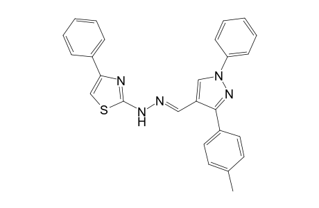 2-[(1-PHENYL-3-PARA-TOLYL-1H-PYRAZOL-4-YL)-METHYLENE]-1-(4-PHENYLTHIAZOL-2-YL)-HYDRAZINE