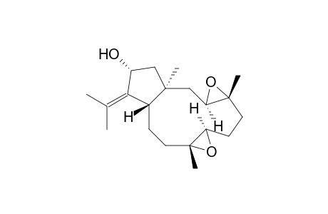 (1R,3R,4R,7R,8R,11S,13R)-3,4:7,8-Diepoxy-13-hydroxy-dolabell12(18)-ene