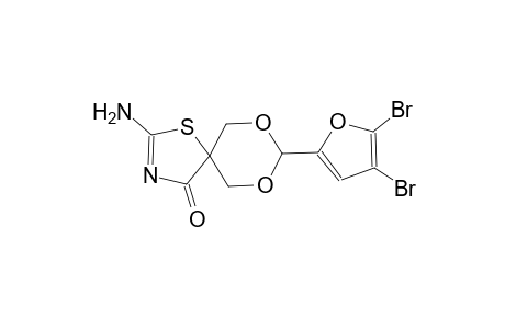 2-amino-8-(4,5-dibromo-2-furyl)-7,9-dioxa-1-thia-3-azaspiro[4.5]dec-2-en-4-one