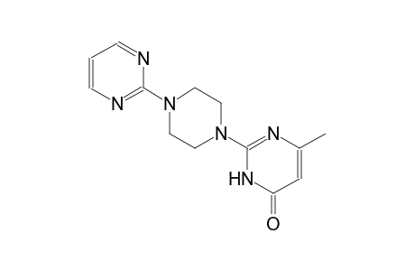 4(3H)-pyrimidinone, 6-methyl-2-[4-(2-pyrimidinyl)-1-piperazinyl]-