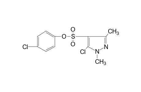 5-chloro-1,3-dimethylpyrazole-4-sulfonic acid, p-chlorophenyl ester