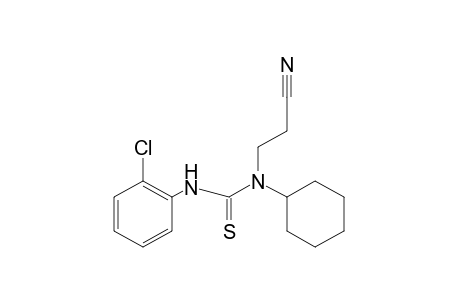 3-(o-chlorophenyl)-1-(2-cyanoethyl)-1-cyclohexyl-2-thiourea