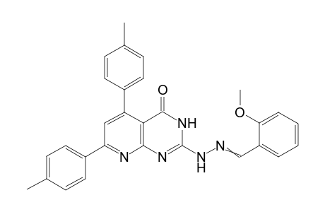 2-(2-(2-Methoxybenzylidene)hydrazinyl)-5,7-di-p-tolylpyrido[2,3-d]pyrimidin-4(3H)-one