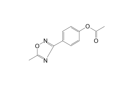 p-(5-methyl-1,2,4-oxadiazol-3-yl)phenol, acetate (ester)