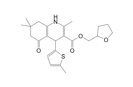 3-quinolinecarboxylic acid, 1,4,5,6,7,8-hexahydro-2,7,7-trimethyl-4-(5-methyl-2-thienyl)-5-oxo-, (tetrahydro-2-furanyl)methyl ester