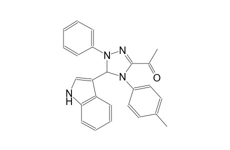 1-[3-(1H-indol-3-yl)-2-phenyl-4-(p-tolyl)-3H-1,2,4-triazol-5-yl]ethanone