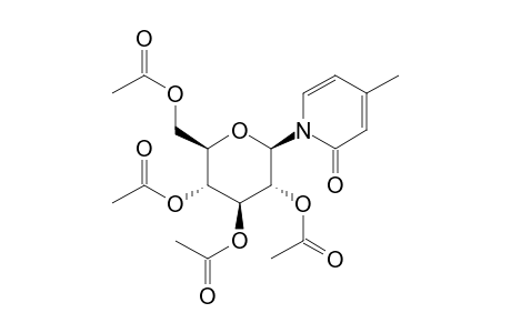 1-beta-D-glucopyranosyl-4-methyl-2(1H)-pyridone, tetraacetate