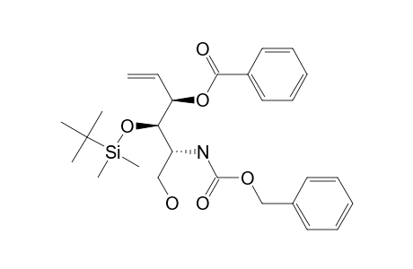 (2R,3R,4R)-2-[N-(benzxoxycarbonyl)amino]-4-(benzoyloxy)-3-[(tert-butyldimethylsilyl)oxy]-5-hexen-1-ol