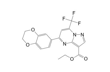 ethyl 5-(2,3-dihydro-1,4-benzodioxin-6-yl)-7-(trifluoromethyl)pyrazolo[1,5-a]pyrimidine-3-carboxylate