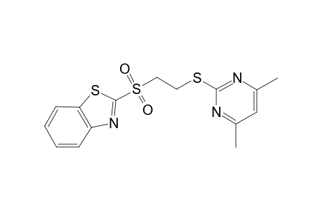 2-({2-[(4,6-Dimethyl-2-pyrimidinyl)sulfanyl]ethyl}sulfonyl)-1,3-benzothiazole