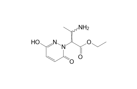 alpha-(1-aminoethylidene)-3-hydroxy-6-oxo-1(6H)-pyridazineacetic acid, ethyl ester