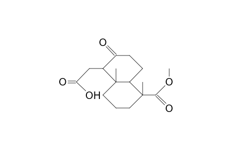 19-Methyl-hydrogen-8-oxo-13,14,15,16,17-pentanorlabdane-12,19-dioate