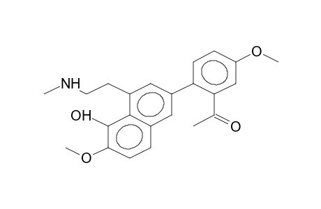 4-HYDROXY-3-METHOXY-5-METHYLAMINOETHYL-7-(4'-METHOXY-6'-ACETYLPHENYL)APHTHALENE