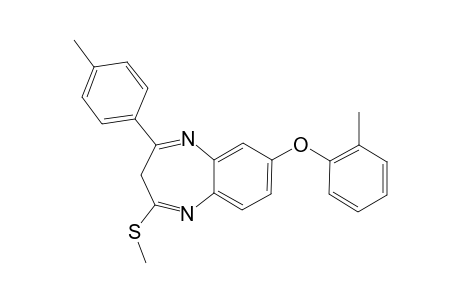 7-(ORTHO-METHYLPHENOXY)-4-(PARA-METHYLPHENYL)-2-METHYLTHIO-3H-[1,5]-BENZODIAZEPINE