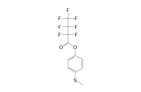 4-(Methylmercapto)phenol, heptafluorobutyrate