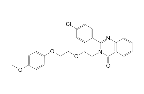 2-(4-chlorophenyl)-3-{2-[2-(4-methoxyphenoxy)ethoxy]ethyl}-4(3H)-quinazolinone