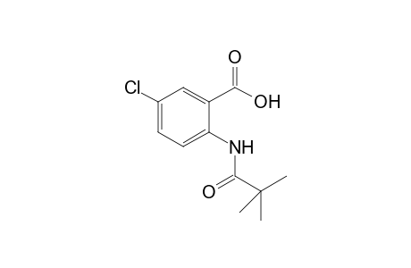 5-Chloro-2-[(2,2-dimethylpropanoyl)amino]benzoic acid