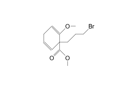 1-(3-Bromo-propyl)-2-methoxy-cyclohexa-2,5-diene-1-carboxylic acid, methyl ester