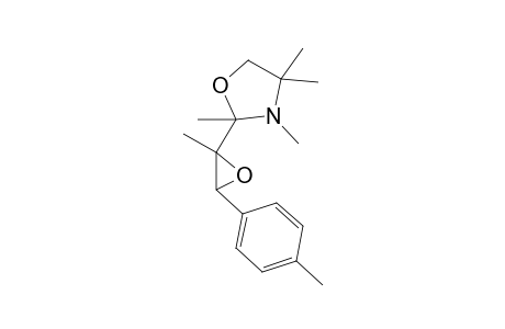 (E)-1,2-Epoxy-2-(2',3',4',4'-tetramethyl-1',3'-oxazolidin-2'-yl)-1-(p-tolyl)propane