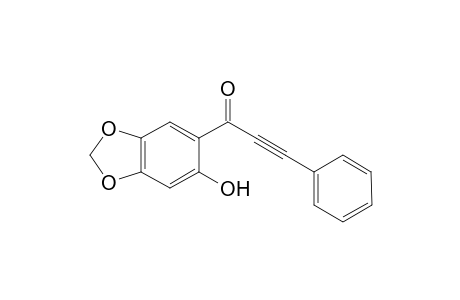 1-(6-hydroxy-1,3-benzodioxol-5-yl)-3-phenylprop-2-yn-1-one