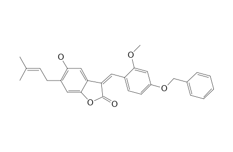 2(3H)-Benzofuranone, 5-hydroxy-3-[[2-methoxy-4-(phenylmethoxy)phenyl]methylene]-6-(3-methyl-2-butenyl)-