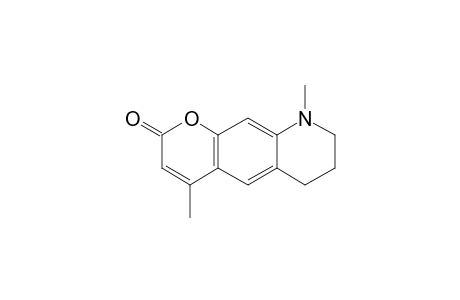 4-Methyl-6,7,8,9-tetrahydro-2H-pyrano[3,2-G]quinolin-2-one, N-methyl-