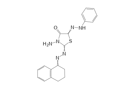 3-Amino-2-(3,4-dihydronaphthalen-1(2H)-ylidene)hydrazono)-5-(2-phenylhydrazono)-thiazolidin-4-one