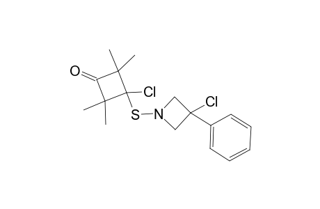 3-Chloro-3-[(3'-chlorophenylazetidin-1'-yl)sulfanyl]-2,2,4,4-tetramethylcyclobutanone