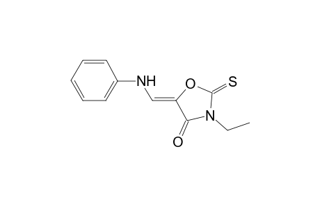 3-Ethyl-5-phenylaminomethylene-2-thioxo-oxazolidin-4-one