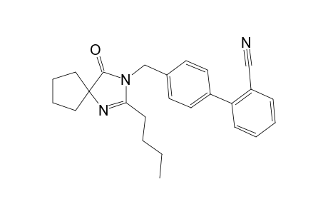 2-Butyl-3-[[2'-cyano-[1,1'-biphenyl]-4-yl]methyl]-1,3-diazaspiro[4,4]non-1-en-4-one