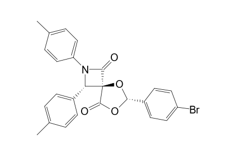 (4-r,3-t,6-c)-2-Aza-5,7-dioxa-2,3-bis(p-methylphenyl)-6-(4'-bromophenyl)-spiro[3.4]octane-1,8-dione