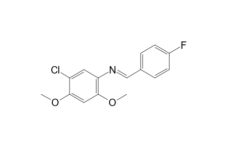 5-chloro-2,4-dimethoxy-N-(p-fluorobenzylidene)aniline