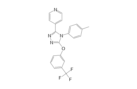3-(4-pyridyl)-4-(4-methylphenyl)-5-[3-(trifluoromethyl)phenoxy]-1,2,4-triazole