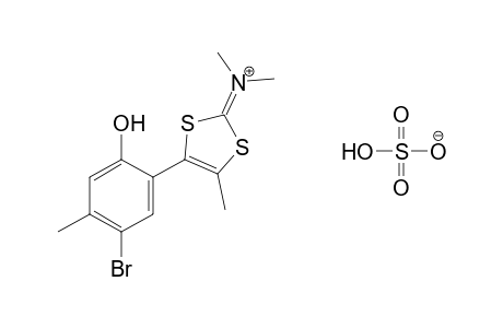 [4-(5-bromo-2-hydroxy-p-tolyl)-5-methyl-1,3-dithiol-2-ylidene]dimethylammonium hydrogen sulfate