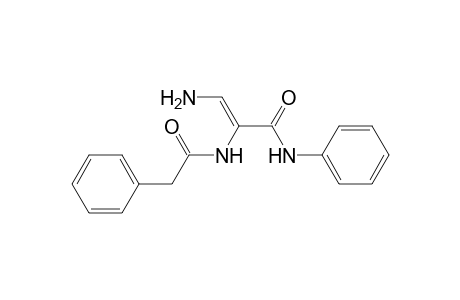 Benzeneacetamide, N-[2-amino-1-[(phenylamino)carbonyl]ethenyl]-