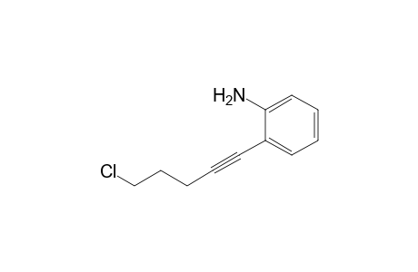 2-(5-Chloro-1-pentynyl)aniline