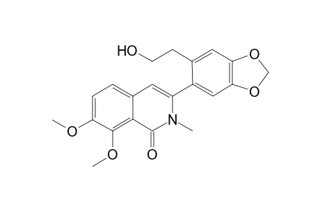 1(2H)-Isoquinolinone, 3-[6-(2-hydroxyethyl)-1,3-benzodioxol-5-yl]-7,8-dimethoxy-2-methyl-