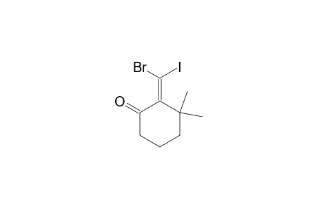 2-[(E)-Bromoiodomethylidene]-3,3-dimethylcyclohexanone