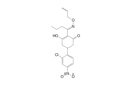 2-Cyclohexen-1-one, 5-(2-chloro-4-nitrophenyl)-3-hydroxy-2-[1-[(2-propenyloxy)imino]butyl]-