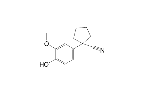 1-(4-Hydroxy-3-methoxyphenyl)cyclopentanecarbonitrile