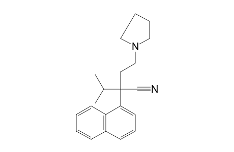 alpha-isopropyl-alpha-[2-(1-pyrrolidinyl)ethyl]-1-naphthaleneacetonitrile