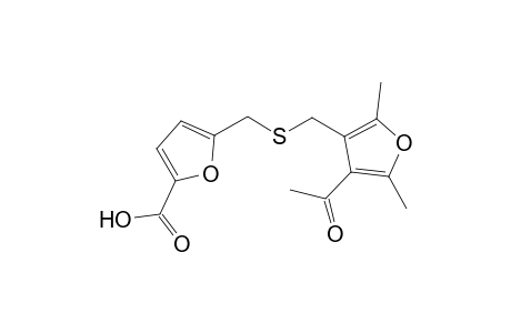 5-(([(4-Acetyl-2,5-dimethyl-3-furyl)methyl]sulfanyl)methyl)-2-furoic acid