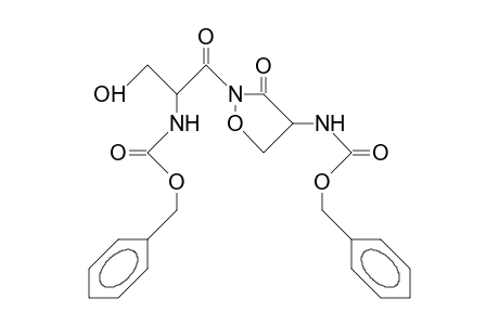 2-(N-Benzyloxycarbonyl-seryl)-4-(benzyloxycarbonylamino)-isoxazilidin-3-one