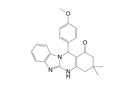 5-(4'-Methoxyphenyl)-8,8-dimethyl-5,8,9,10-tetrahydro-7H-4b,10,11-triaza-benzo[b]-fluoren-6-one