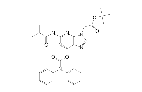 2-[6-[di(Phenyl)carbamoyloxy]-2-(isobutyrylamino)purin-9-yl]acetic acid tert-butyl ester